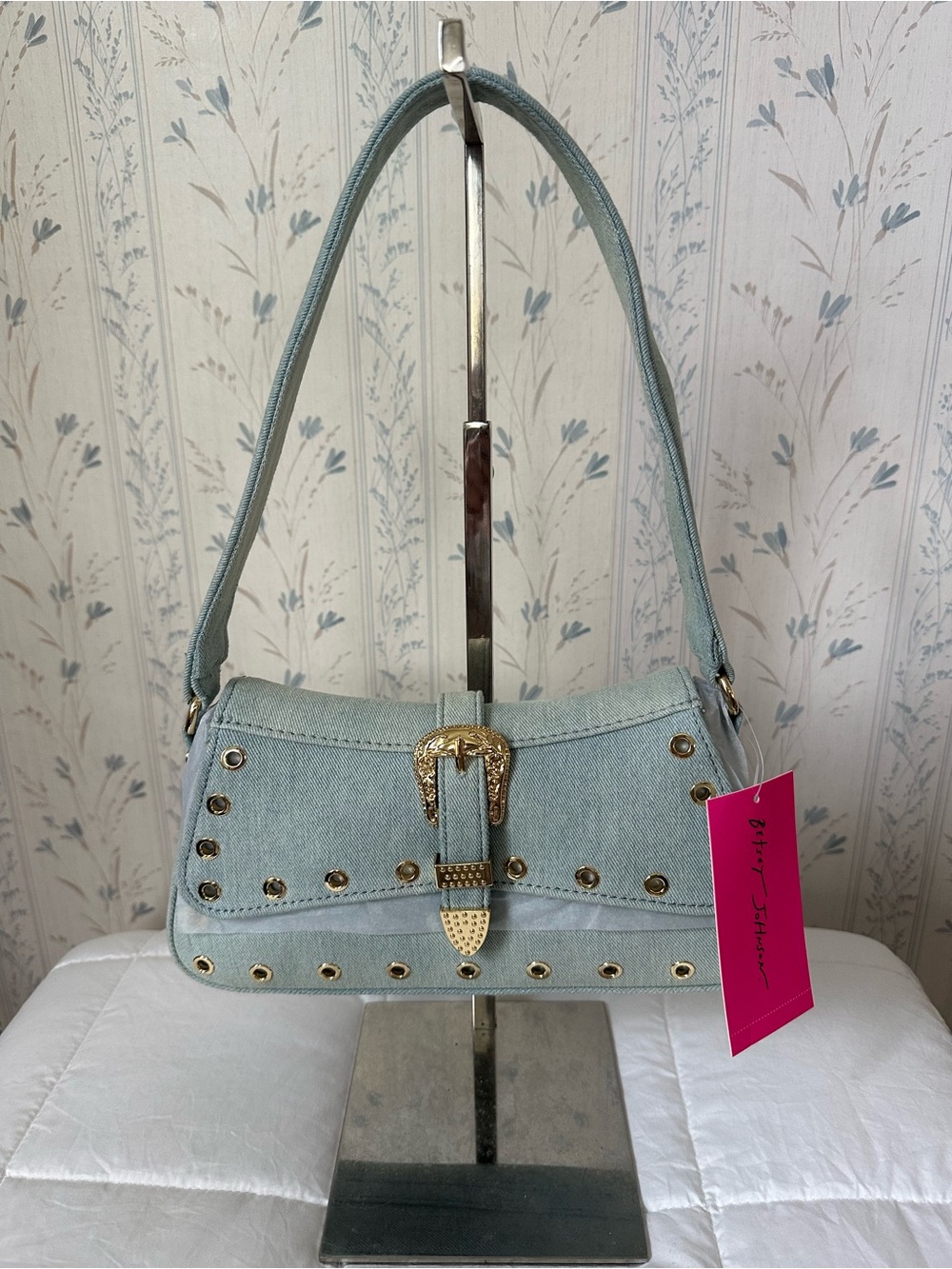 Betsey Johnson Denim Shoulder Bag